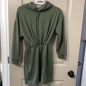 Sweater Dress with Hood